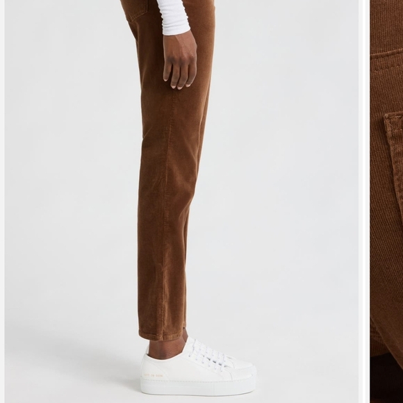 Cognac Corduroy Pants - Picture 1 of 3